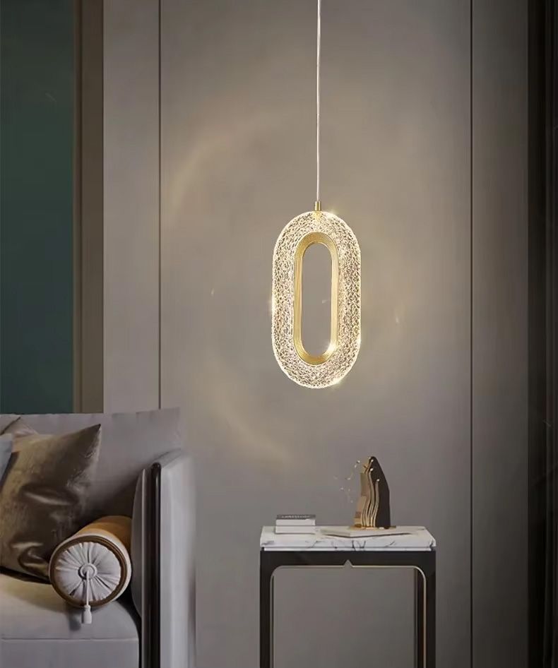 Lampadario A Sospensione In Cristallo G113-1cp Gold