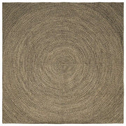 Tappeto Naturale e Nero 200 x 200 cm Juta 42010629