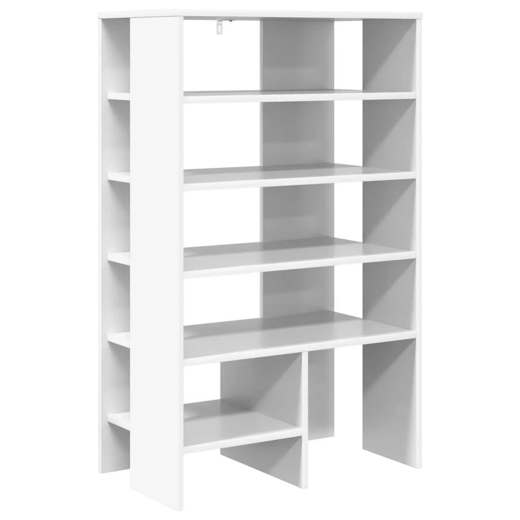 Mobile per scarpe 2 pz-Set di 2 Scarpiera Bianco Legno multistrato