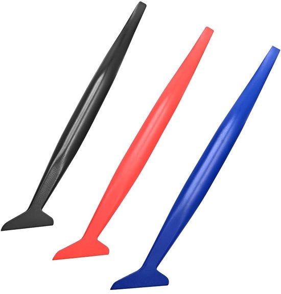 Set di adesivi vinili 3-in-1 magnetici per auto - Blu Rosso Nero - Contenitore per adesivi per auto - Adatto per la montaggio