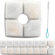 Set di Filtri per Acqua per Gatti da 6 pezzi - Volumine di 84oz/2,5L - Sistema di Filtri a Tre Fasi - Filtri Quadrati - Carbone Attivo - Adatto per Vasi/Comsmart - Filtri per Animali Domestici