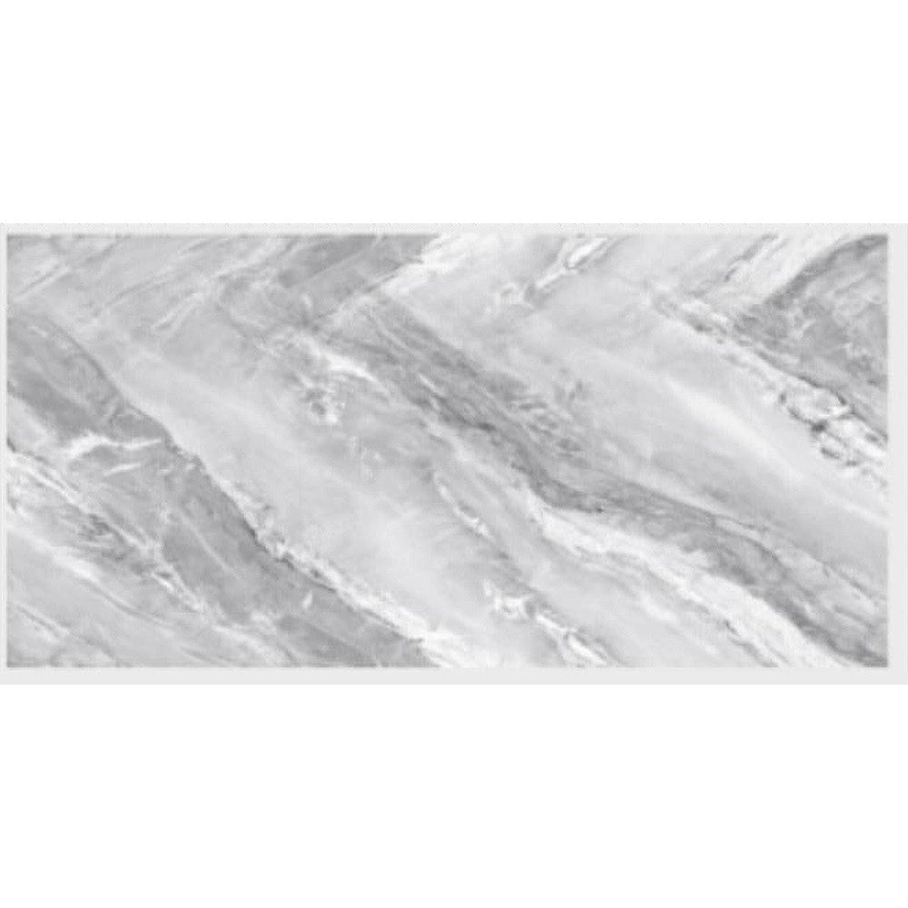 Trade Shop - Pannello Adesivo Effetto Marmo Grigio Perlato Pareti Paraschizzi 300x60cm Stanza -