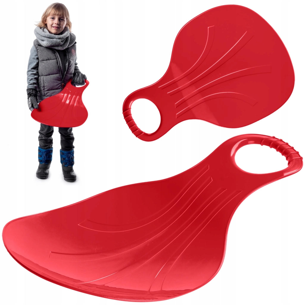 Slittino per bambini KADAX, scivolo da discesa, mela, plastica, mela, resistente alla neve
