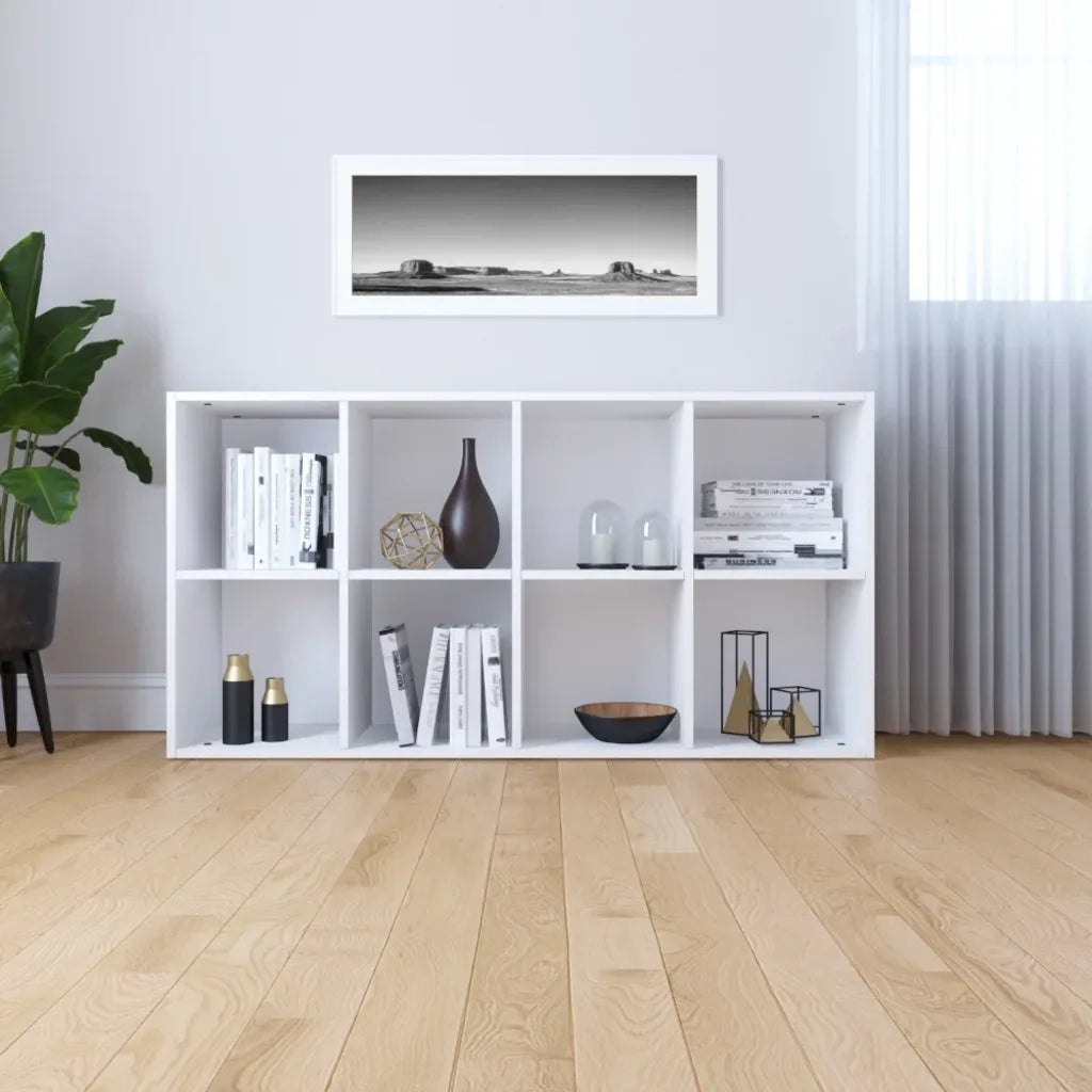 Libreria/Credenza Bianca 66x30x130 cm in Legno Multistrato 800153