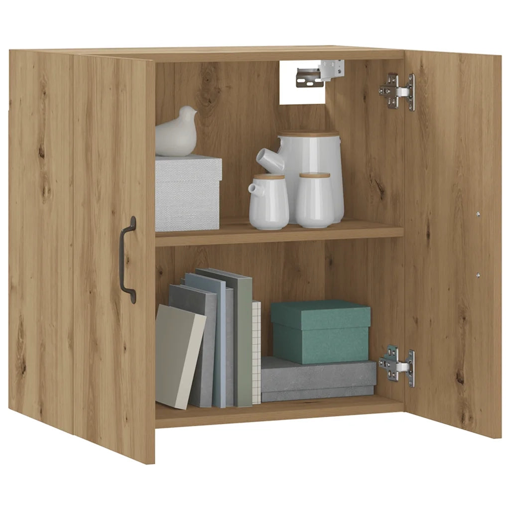 Armadietto a Muro | Mobile a Parete Rovere Artigianale 60x31x60 cm in Truciolato