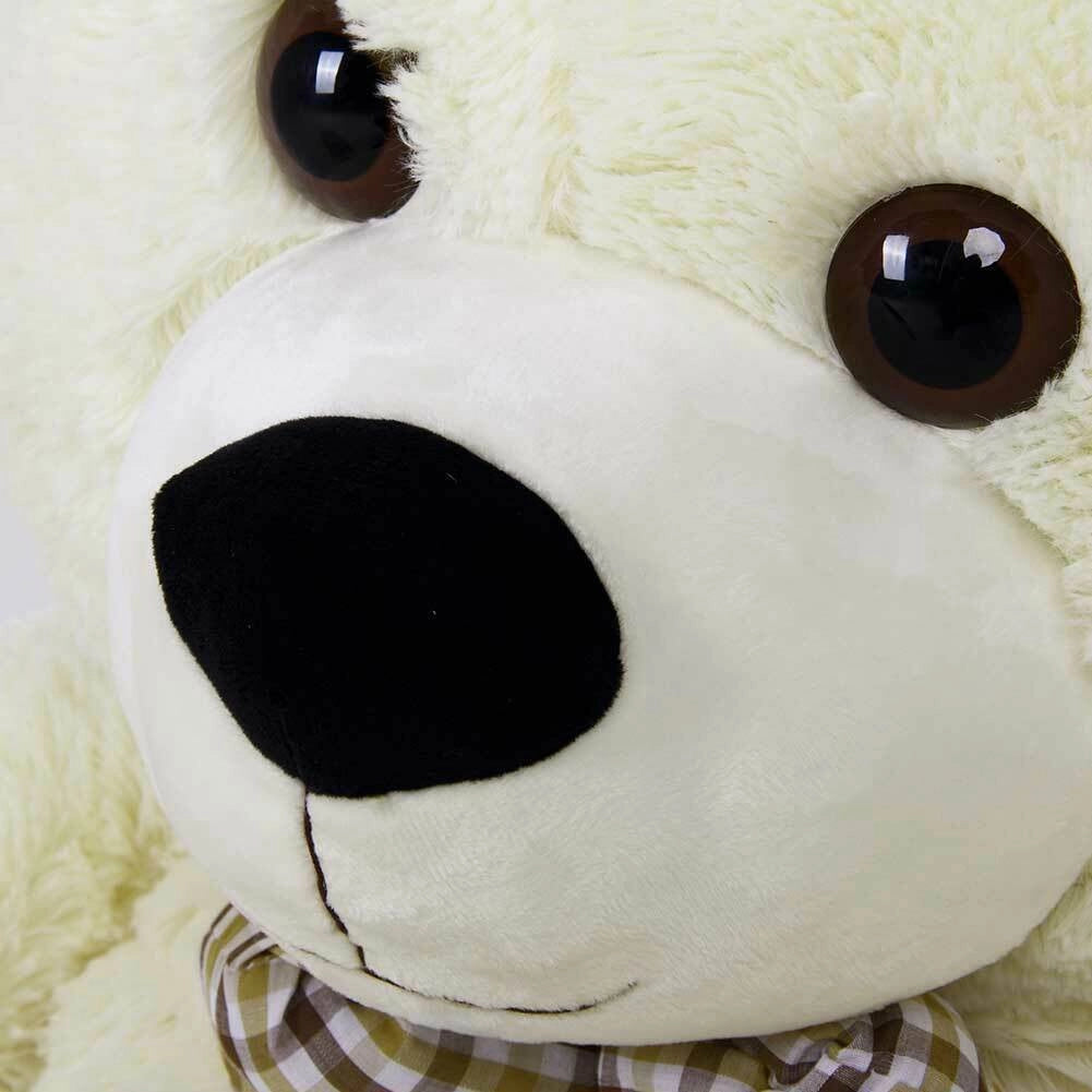 Peluche Orso Gigante XXL Alto 150cm Pupazzo Bambini Orsacchiotto Morbido Crema