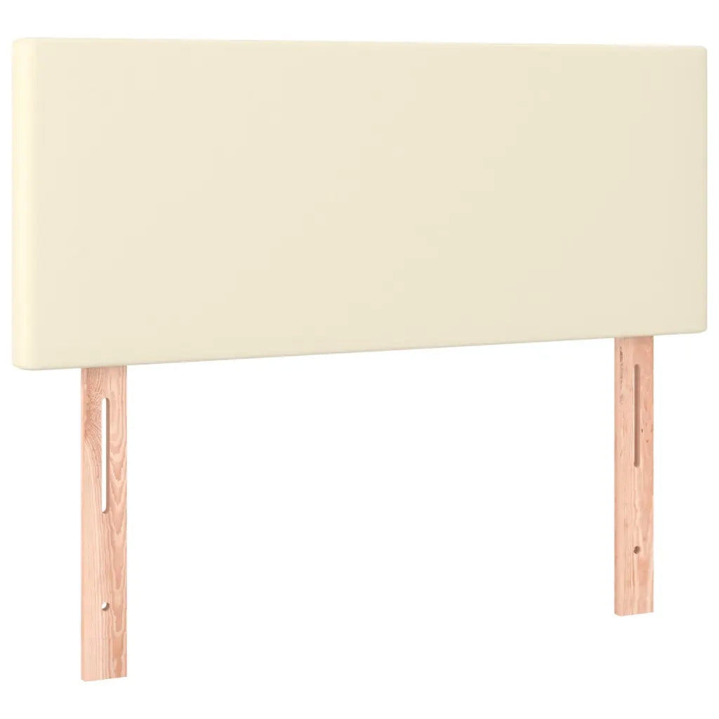Giroletto a Molle con Materasso Crema 100x200 cm in Similpelle