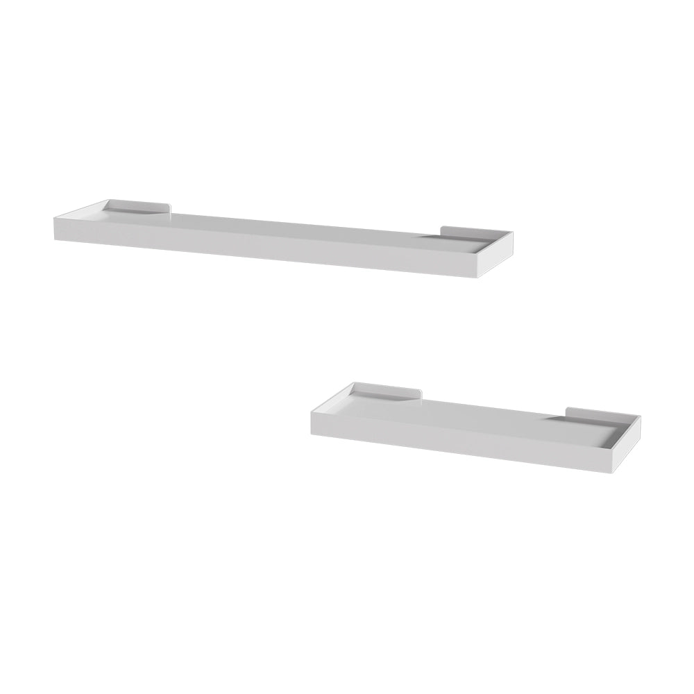 Vicco Scaffale a muro Bianco 60 x 3 cm Set di 2