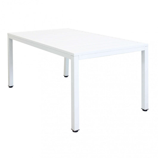 Tavolo Milo 150x90x74 h cm in Alluminio Bianco