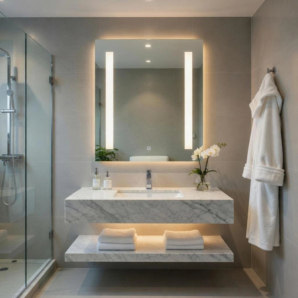 Specchio illuminazione led 60x80 cm mod. FLAVIO