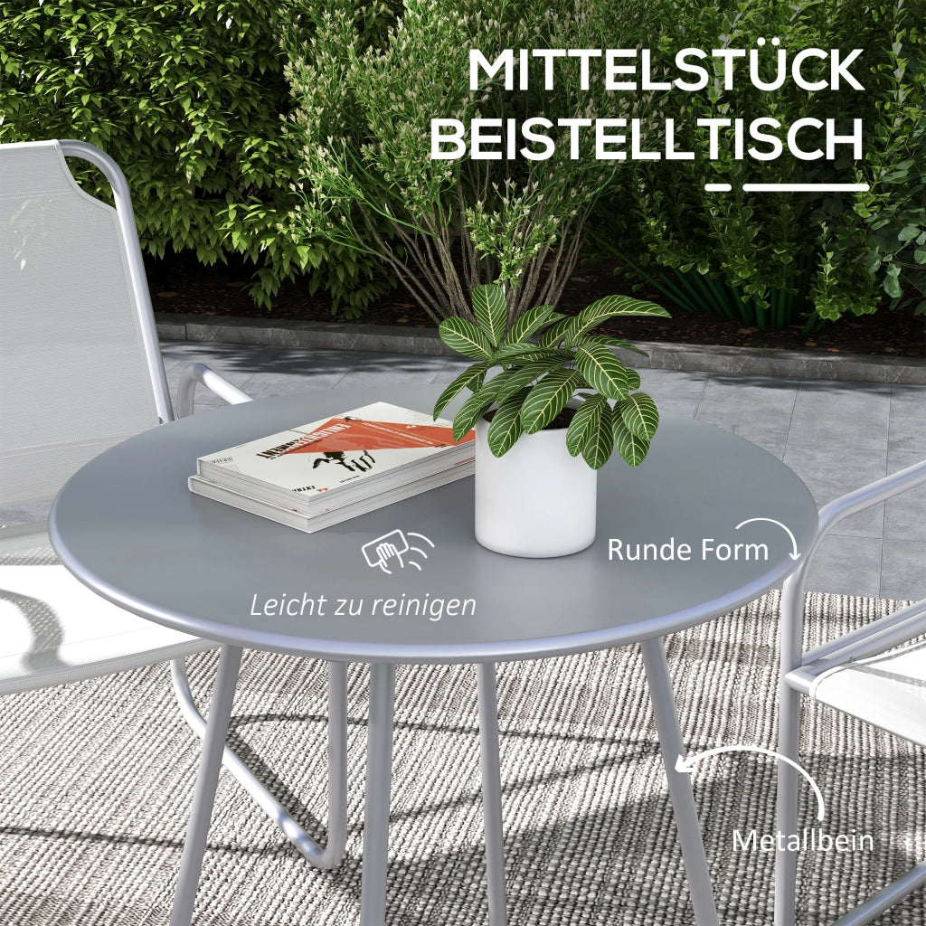 Set 3 Pezzi ¨C zephmum ¨C Grigio Chiaro, Polipropilene, ?60 cm