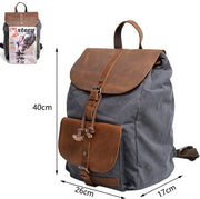 Borsa da viaggio in tela di canapa impermeabile per uomo e donna
