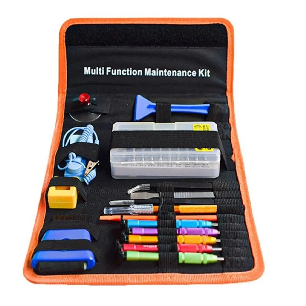 Trade Shop - Kit Di Attrezzi Strumenti Di Riparazione Di Precisione Con Borsa Portatile Q-g20 -