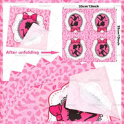 Set di decorazioni per festa rosa - Decorazione festiva per ragazze - 16 pezzi - Rosa