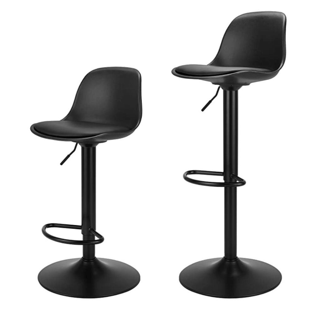 2x Sgabello regolabile Rand completamente nero