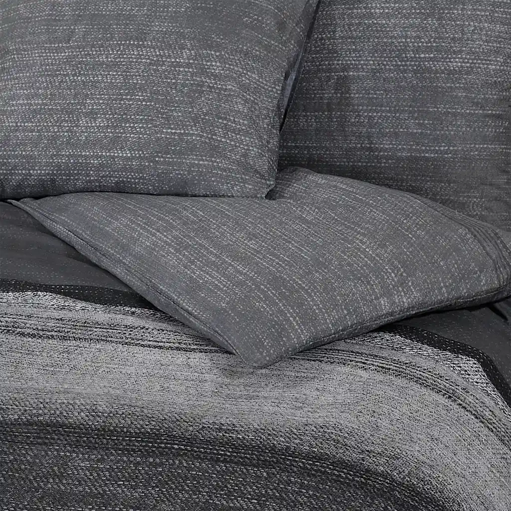 Set Copripiumino Grigio Scuro 200x200 cm in Cotone CFW1078311