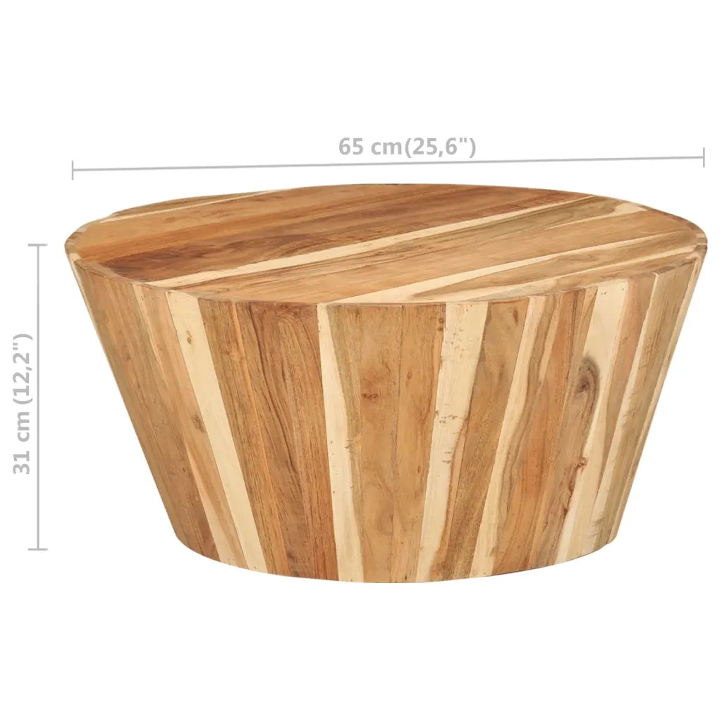 Tavolino da Salotto 65x31 cm in Legno Massello di Acacia cod mxl 63238