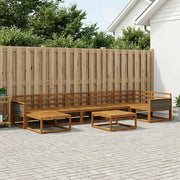 Set di divani da esterno 8 pcs Naturale