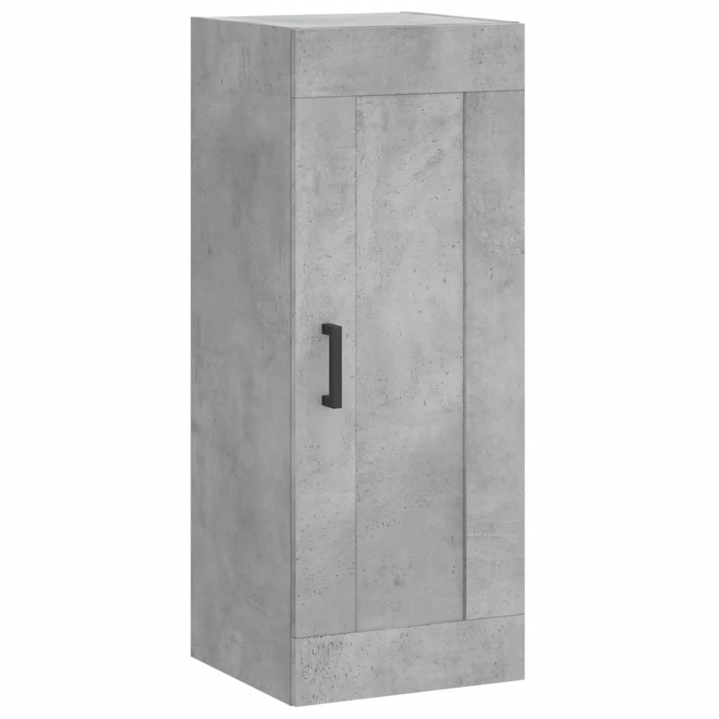 Credenza | Madia | Buffet da pranzo | Armadio da pranzo Grigio Cemento 34,5x34x180 cm in Legno Multistrato