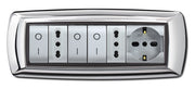 PLACCA LIFE LIVING PLAST CROMO 7P- ELETTROCANALI- 1,0 pz