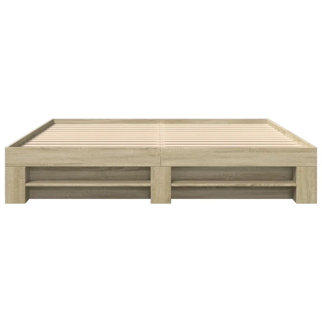 Giroletto senza Materasso Rovere Sonoma 200x200cm in Truciolato 3295445