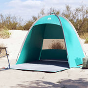 Tenda da Spiaggia 3 Persone-Tenda da campeggio Verde Mare Impermeabile