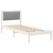 Letto singolo | Letto per adulti | Struttura del letto Grigio chiaro 80 x 200 cm Pino massello