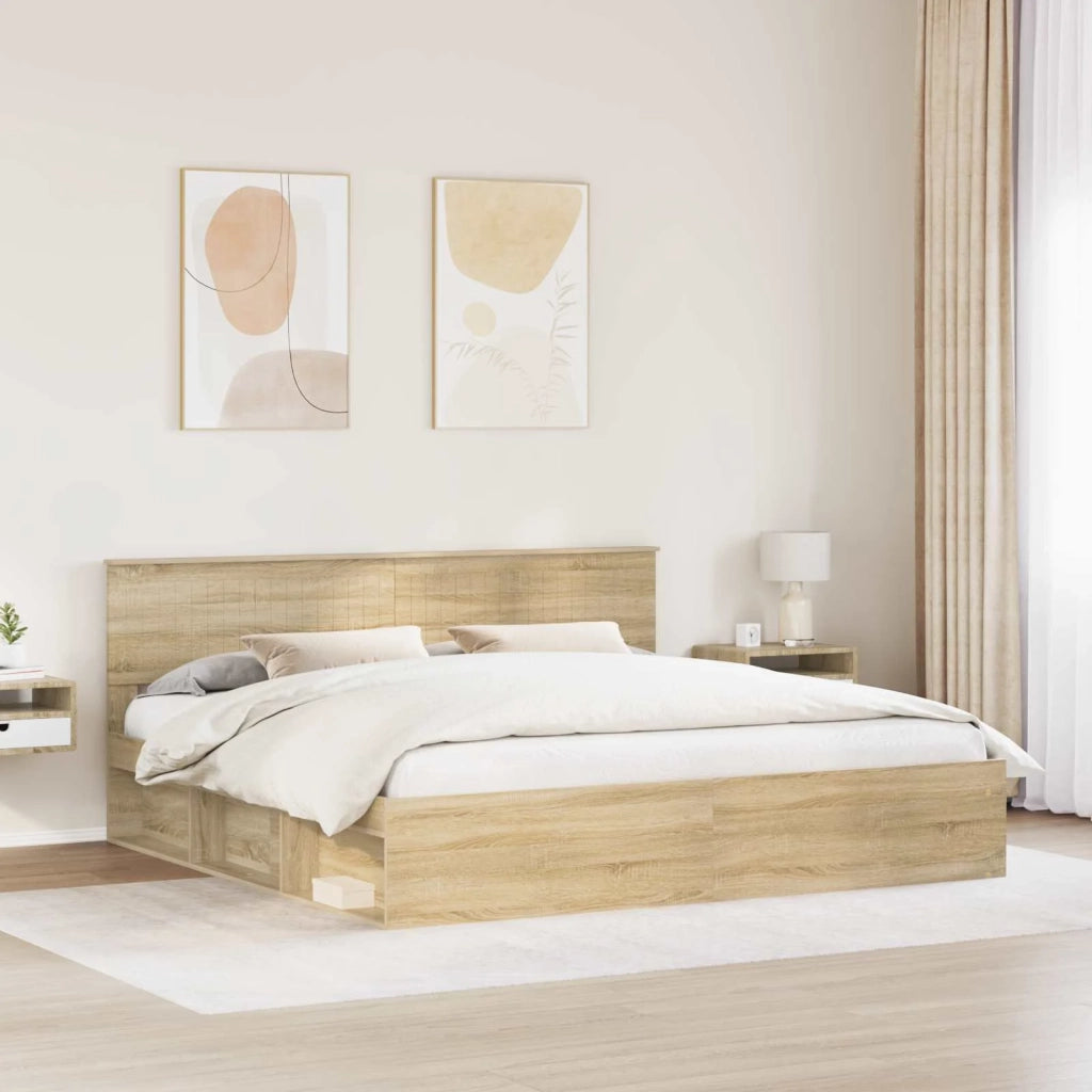 Struttura del letto Sonoma 200 x 200 cm Pino massello 3410557
