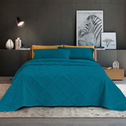 Copriletto Trapuntato Matrimoniale Elegante Trapuntino Lavorazione Intrecciata Due Piazze Trapunta Coperta Leggera Coperta Letto Leggera Primavera Estate  Petrolio