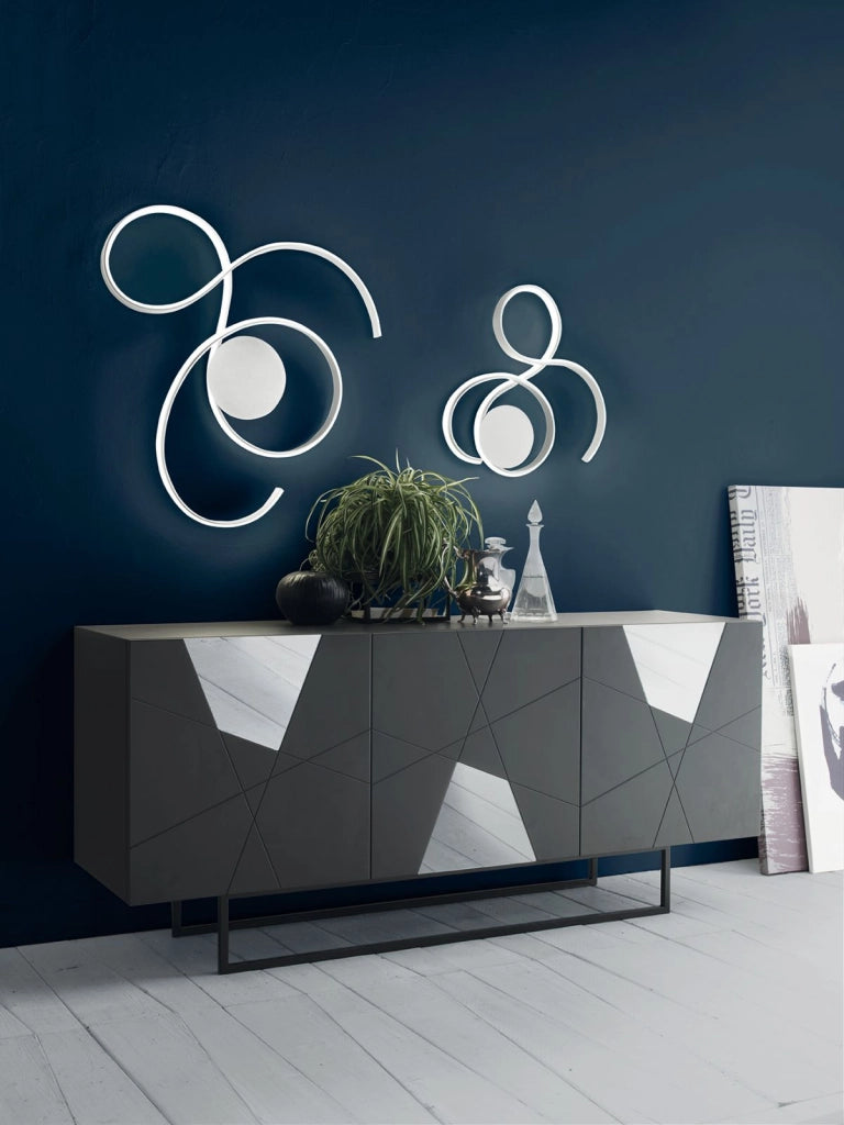 PLAFONIERA TWIST A LED COLORE BIANCO 3000k 2050lm 41w DIMMERABILE 49X59CM