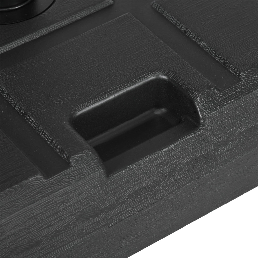 Base Ombrellone Giardino 3.5 m ¨C zephmum ¨C HDPE Acciaio 49x49x36.5 cm Nero