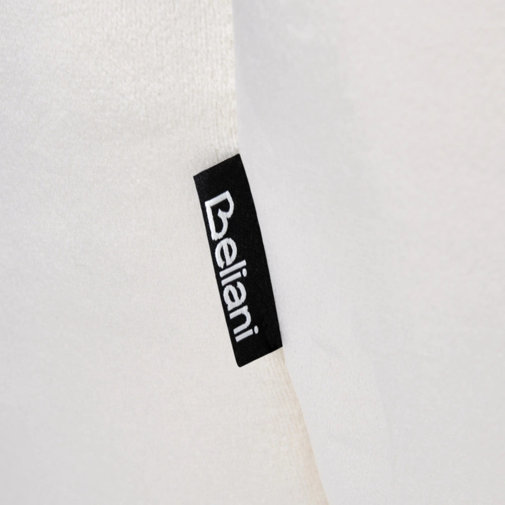Sedia girevole da ufficio in velluto bianco sporco con base a stella altezza regolabile design moderno per l'ufficio domestico