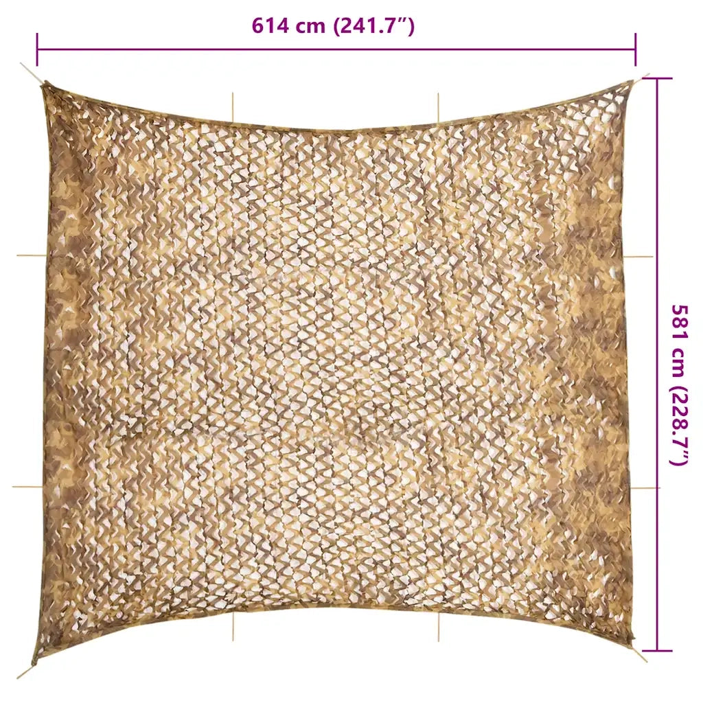 Rete Mimetica con Custodia di Conservazione 614x581 cm Sabbia CFW6133240