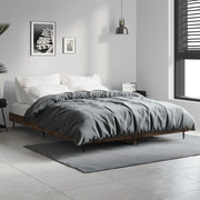 Giroletto senza Materasso Rovere Fumo 140x190 cm in Truciolato 832282