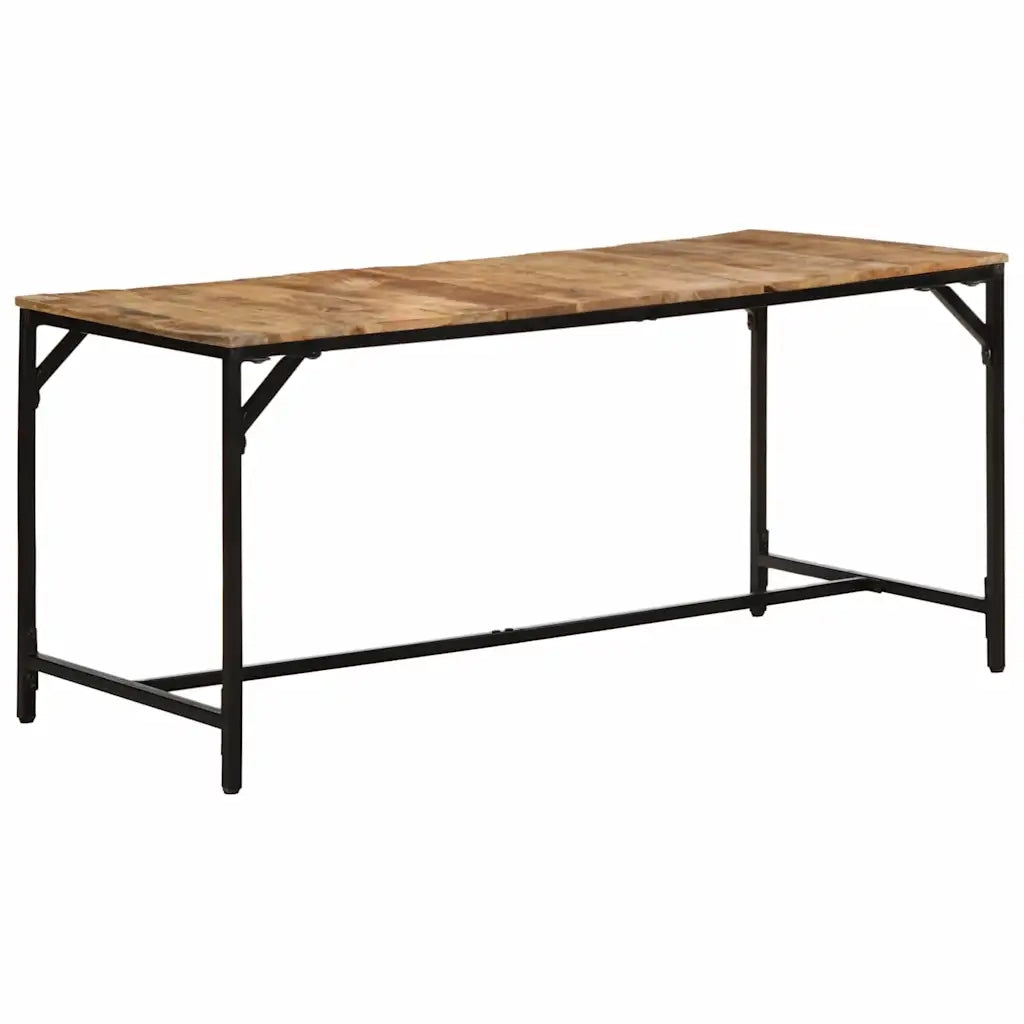 Tavolo da Pranzo 160x80x75 cm in Legno Massello di Mango Grezzo 373605