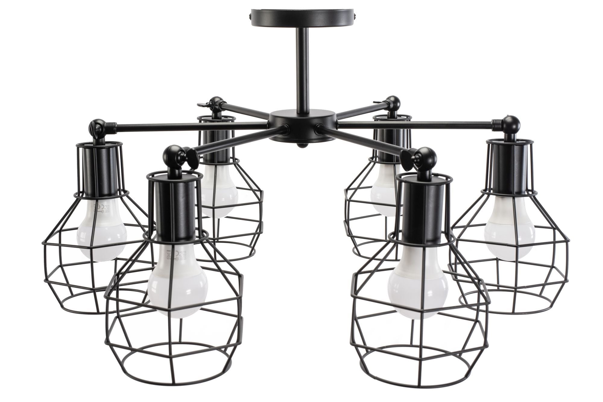 Lampada Da Soffitto Pensile Metallico Loft APP735-6C