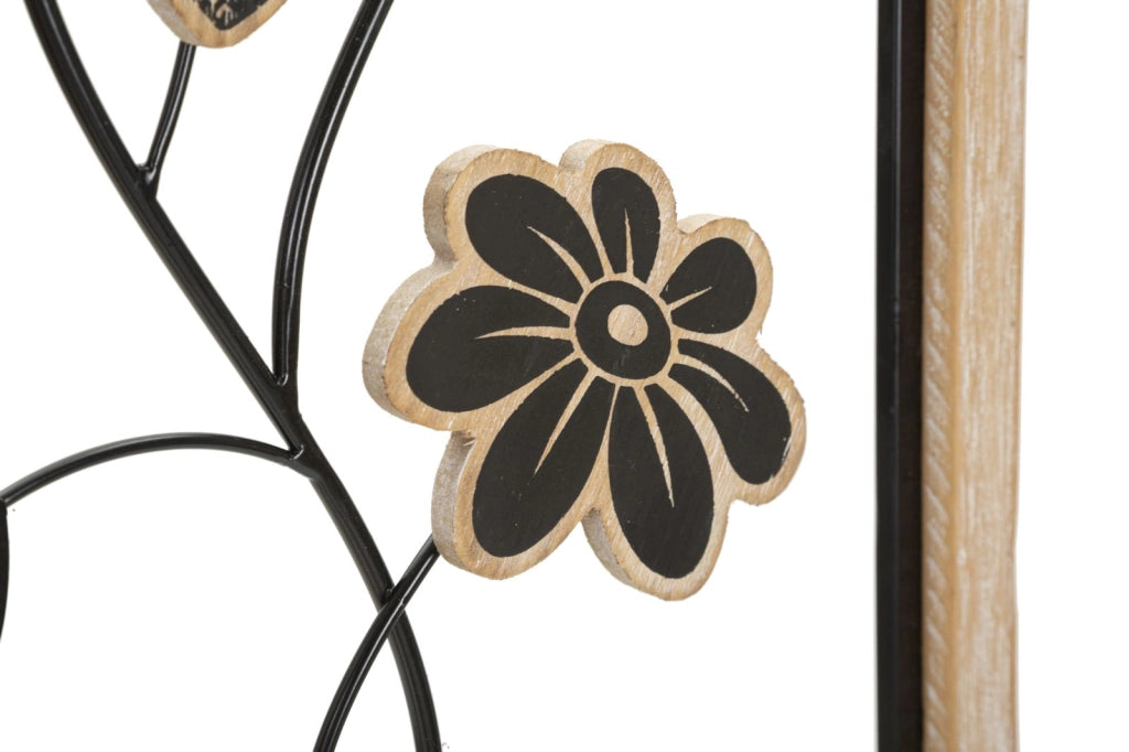 PANNELLO IN FERRO E LEGNO GIRISH -A- CM 30X2,5X60