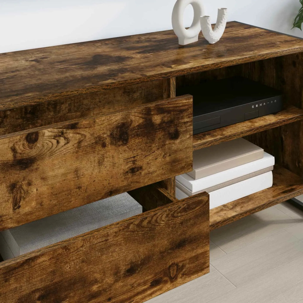Mobile TV Quercia Fumosa 100 x 36 x 49,5 cm Legno multistrato