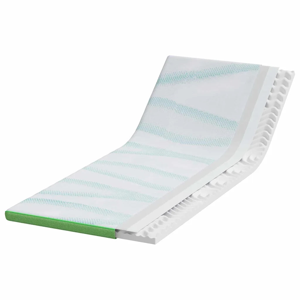 Topper per materasso Bianco e Verde 80 x 200 cm CFW2566167