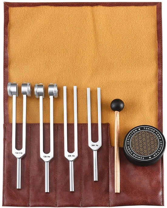 Set di attrezzi per la guarigione, comprensivo di set di chiodi per la guarigione pesati e non pesati, inclusa martelletta riflessiva per la guarigione dei chakra, essenziale per yoga, guarigione/terapia del suono. 2 set.