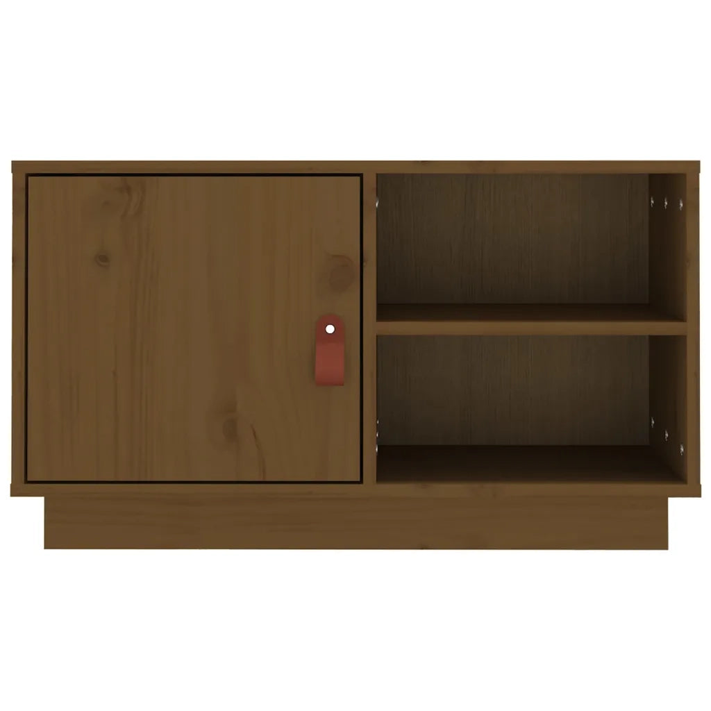 Mobile TV | Armadietto TV | Mobile Porta TV ambra 70x34x40 cm in Legno Massello di Pino