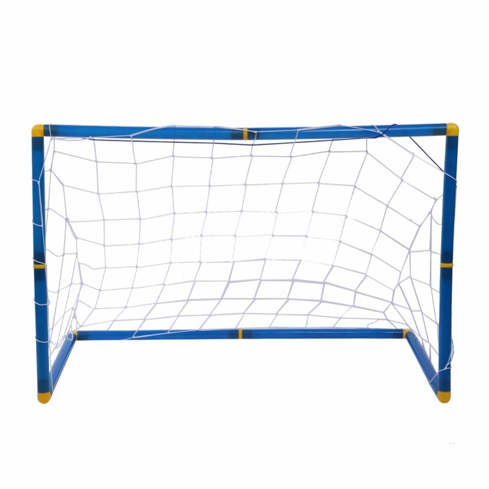 Trade Shop - Set 2 Porte Con Reti Da Calcio 79x50x43 Cm Per Bambini Uso Esterno Con Accessori -