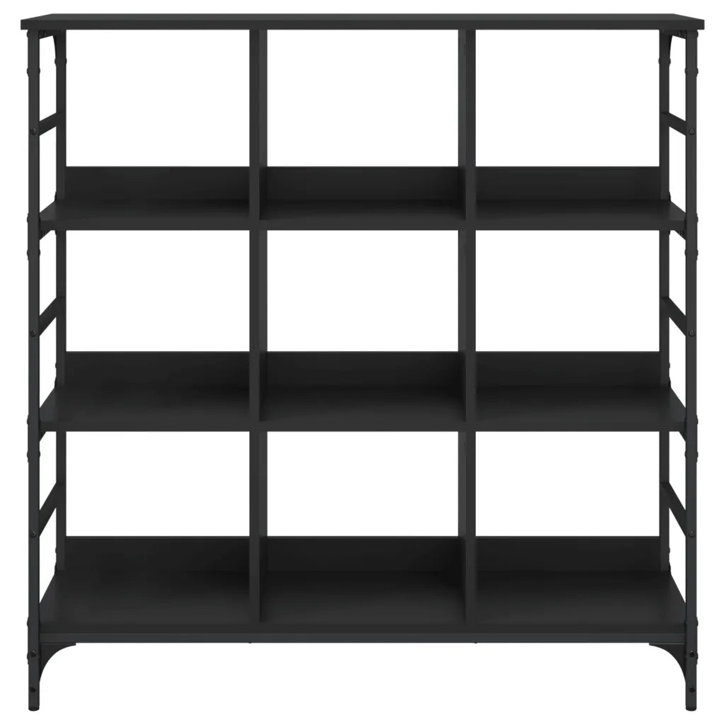 Credenza Nera 102x32x103,5 cm in Legno Multistrato 837727