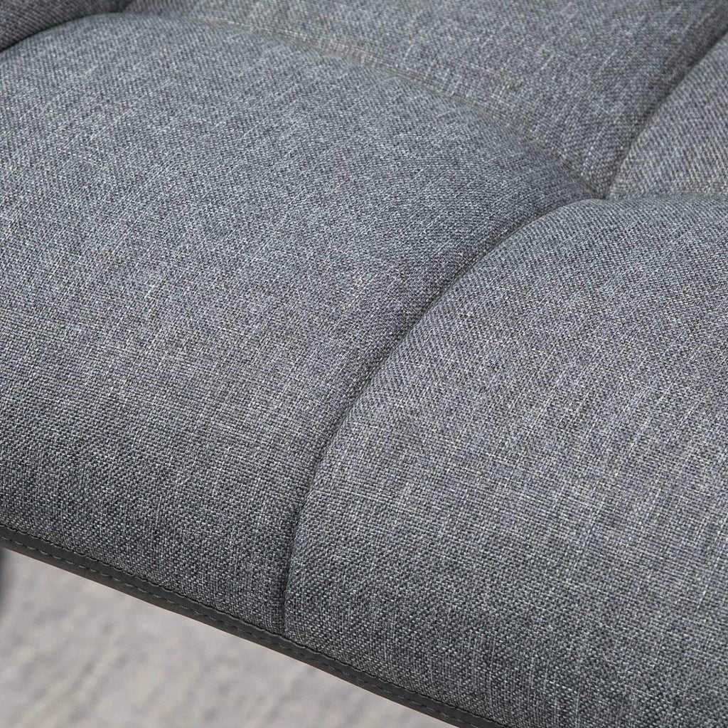 Set di 2 sgabelli da bar regolabili e girevoli grigi 57,5 x 52,5 x 114 cm