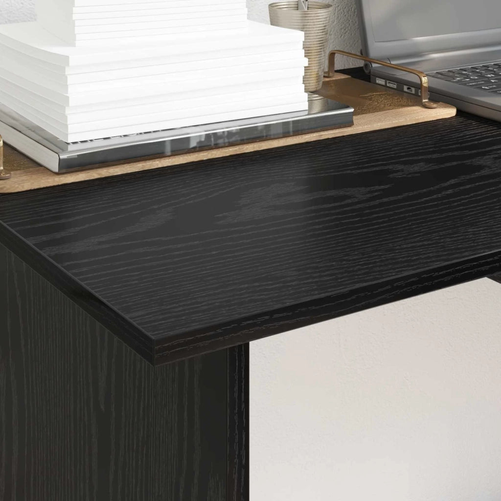 Scrivania Rovere Nero 100 x 50 x 76 cm Legno multistrato 875250