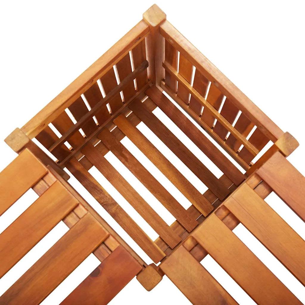 Panca Giardino Angolare e Fioriera 117x117x40cm Massello Acacia 46345