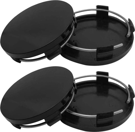 Set di 4 coppe universali - cerchioni pneumatici - accessori autotuning - veicoli - cerchioni pneumatici - coppe plastiche - Nero .