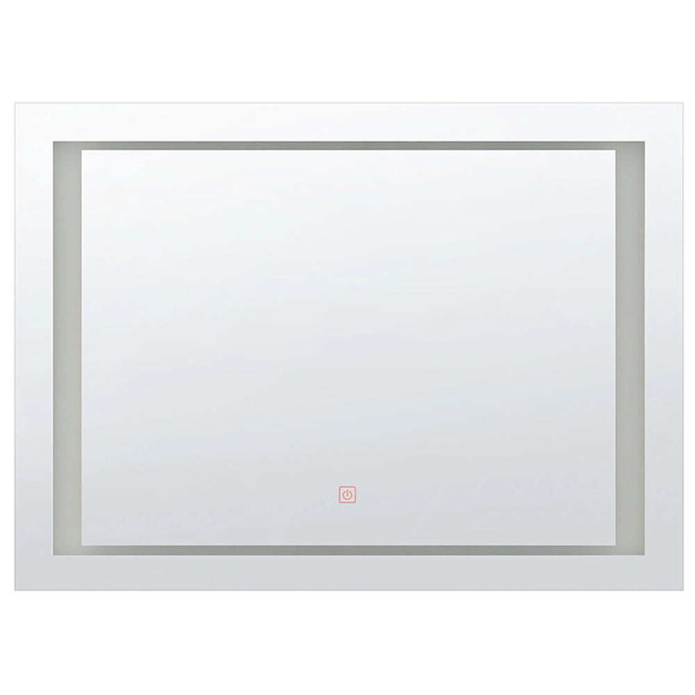 Specchio LED da parete sospeso 60 x 80 cm rettangolare moderno vintage bagno glamour trucco vanità camera da letto