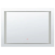 Specchio LED da parete sospeso 60 x 80 cm rettangolare moderno vintage bagno glamour trucco vanità camera da letto
