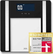 Ponderatore per il peso corporeo fino a 200 kg - BMI massa muscolare acqua corporea peso calorico - Riconoscimento utente - Nero